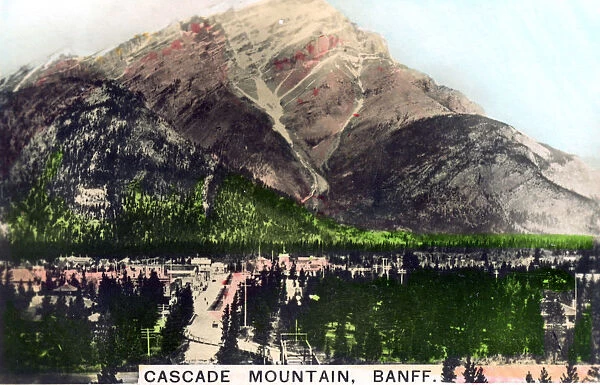 Cascade Mountain, Banff, Alberta, Canada, c1920s. Artist: Cavenders Ltd