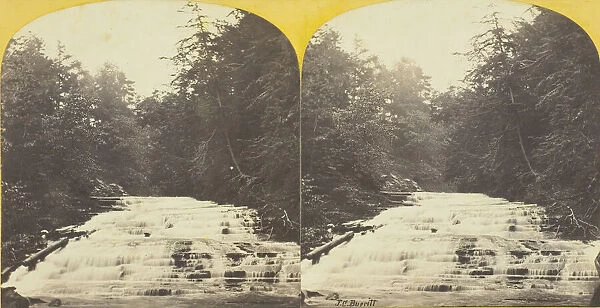 Cascadilla Creek, Ithaca, N. Y. 2nd Fall, 1860  /  65. Creator: J. C. Burritt