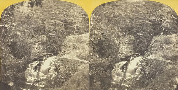 Cascadilla Creek, Ithaca, N. Y. 6th Fall, or Giants Staircase, near Willow Pond, 1860  /  65