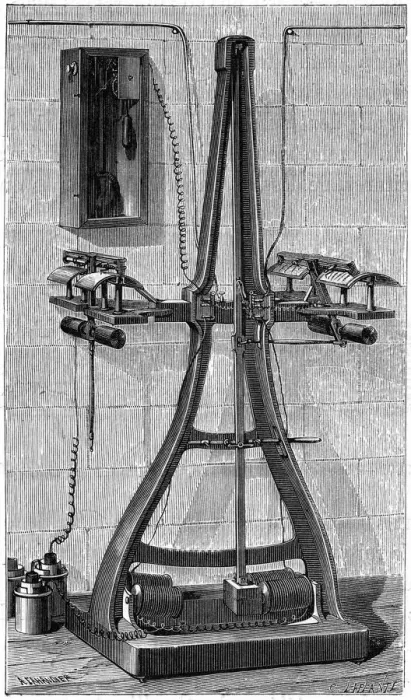 Framed Print : Casellis pantelegraph, 1874 Framed Print : Casellis pantelegraph, 1874