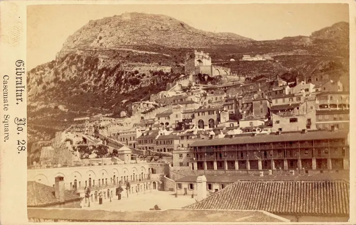 Framed Print : Casemate Square, Gibraltar, 19th century. Creator: Anon Framed Print : Casemate Square, Gibraltar, 19th century. Creator: Anon