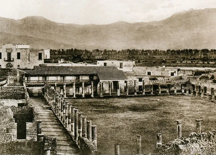 Framed Print : Caserma dei glagiatori, Pompeii, Italy, c1900s Framed Print : Caserma dei glagiatori, Pompeii, Italy, c1900s