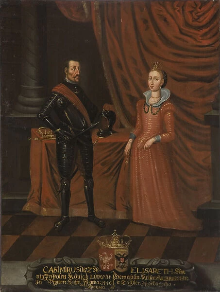 Casimir IV Jagiellon (1427-1492), King of Poland and Elizabeth of Austria (1437-1505), Queen of Pola