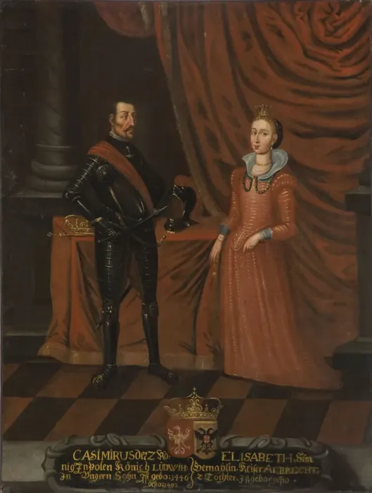 Framed Print : Casimir IV Jagiellon (1427-1492), King of Poland and Elizabeth of Austria (1437-1505), Queen of Pola Framed Print : Casimir IV Jagiellon (1427-1492), King of Poland and Elizabeth of Austria (1437-1505), Queen of Pola