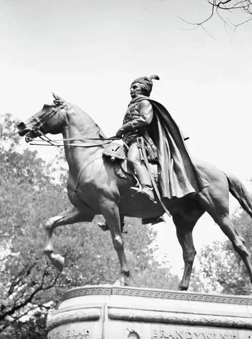 Framed Print : Casimir Pulaski - Equestrian statues in Washington, D.C. between 1911 and 1942. Creator: Arnold Genthe Framed Print : Casimir Pulaski - Equestrian statues in Washington, D.C. between 1911 and 1942. Creator: Arnold Genthe