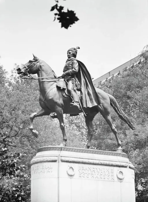 Framed Print : Casimir Pulaski - Equestrian statues in Washington, D.C. between 1911 and 1942. Creator: Arnold Genthe Framed Print : Casimir Pulaski - Equestrian statues in Washington, D.C. between 1911 and 1942. Creator: Arnold Genthe