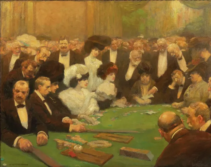 Framed Print : In the casino, c.1907. Creator: Boettinger, Hugo (1880-1934)