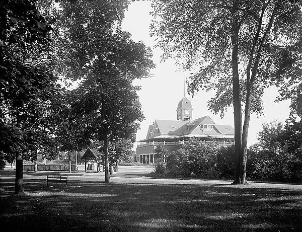 Casino (park side), Belle Isle, Detroit, between 1884 and 1899. Creator: Unknown