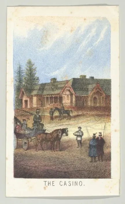 Framed Print : The Casino, from the series, Views in Central Park, New York, Part 3, 1864 Framed Print : The Casino, from the series, Views in Central Park, New York, Part 3, 1864