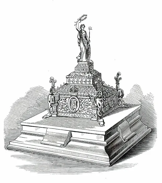 Framed Print : Casket for the Address presented by the Corporation of London to the Prince of Wales, 1876. Creator: Unknown Framed Print : Casket for the Address presented by the Corporation of London to the Prince of Wales, 1876. Creator: Unknown