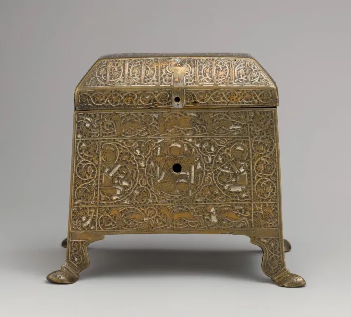Framed Print : Casket with Figural Imagery, Iran, mid-13th century. Creator: Unknown Framed Print : Casket with Figural Imagery, Iran, mid-13th century. Creator: Unknown