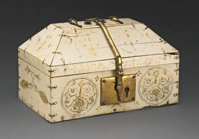 Framed Print : Casket, Sicily, 12th century. Creator: Unknown Framed Print : Casket, Sicily, 12th century. Creator: Unknown