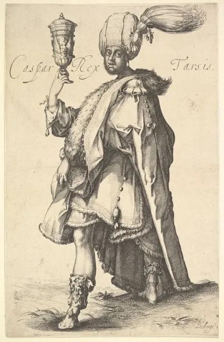 Framed Print : Caspar, after a series of the three magi by Jacques Bellange. Creator: Jacques Bellange Framed Print : Caspar, after a series of the three magi by Jacques Bellange. Creator: Jacques Bellange