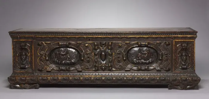 Framed Print : Cassone, mid-1500s. Creator: Unknown Framed Print : Cassone, mid-1500s. Creator: Unknown