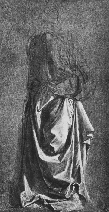 Framed Print : Cast of Drapery for a Standing Figure, c1470 (1945). Artist: Leonardo da Vinci Framed Print : Cast of Drapery for a Standing Figure, c1470 (1945). Artist: Leonardo da Vinci