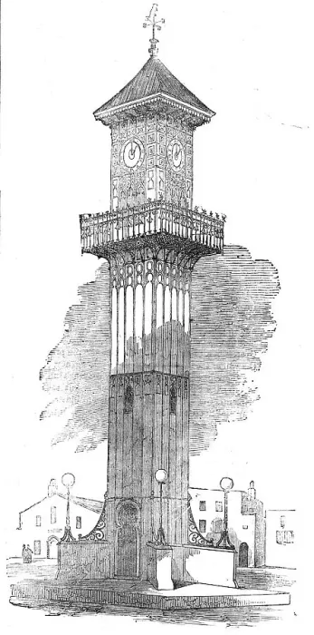 Framed Print : Cast Iron Clock-Tower for Geelong, 1854. Creator: Unknown Framed Print : Cast Iron Clock-Tower for Geelong, 1854. Creator: Unknown