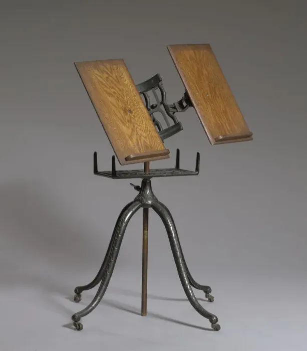 Framed Print : Cast iron dictionary stand used by Rev. Florence Spearing Randolph, ca. 1915 Framed Print : Cast iron dictionary stand used by Rev. Florence Spearing Randolph, ca. 1915