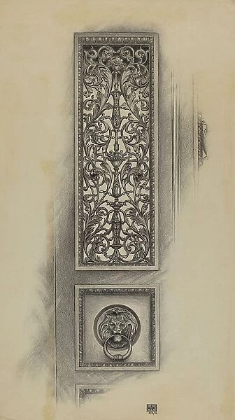 Cast Iron Panel, 1938. Creator: Ralph Atkinson