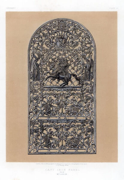 Cast Iron Panel from Mulheim, Germany, 19th century. Artist: John Burley Waring
