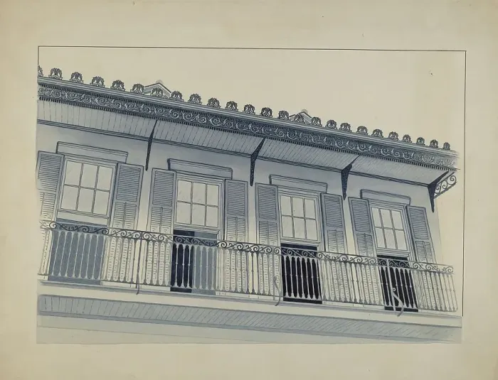 Framed Print : Cast Iron Work, c. 1936. Creator: Joseph L. Boyd Framed Print : Cast Iron Work, c. 1936. Creator: Joseph L. Boyd