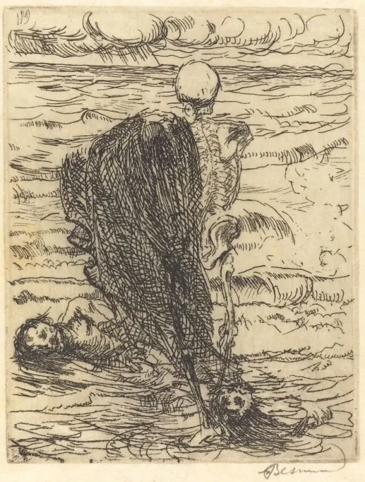 Framed Print : Cast of a Net (Le coup de filet), 1900. Creator: Paul Albert Besnard Framed Print : Cast of a Net (Le coup de filet), 1900. Creator: Paul Albert Besnard