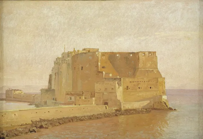 Framed Print : Castel dell'Ovo in Naples, 1839-1840. Creator: Christen Købke Framed Print : Castel dell'Ovo in Naples, 1839-1840. Creator: Christen Købke
