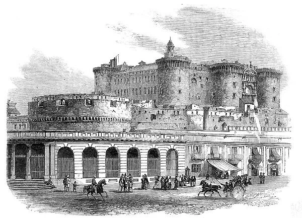 The Castel Nuovo, at Naples, 1857. Creator: Unknown