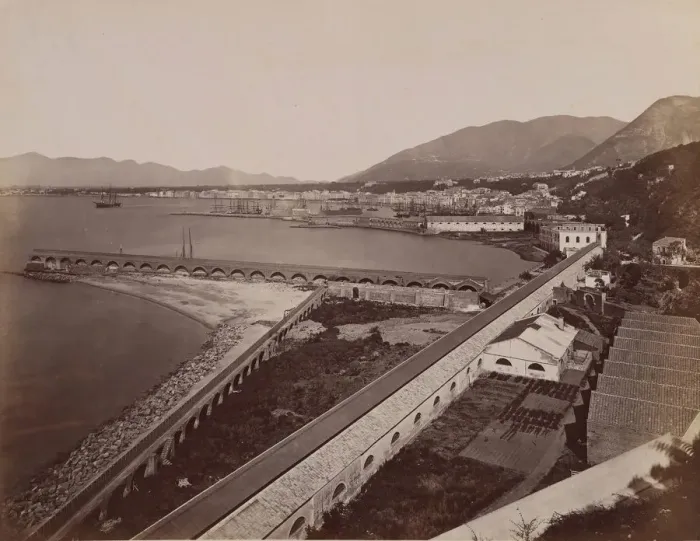 Framed Print : Castellamare, Panorama, ca. 1870. Creator: Unknown Framed Print : Castellamare, Panorama, ca. 1870. Creator: Unknown