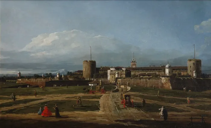 Framed Print : Castello Sforzesco in Milan, 1744 Framed Print : Castello Sforzesco in Milan, 1744