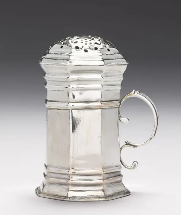 Framed Print : Caster with Lid, c. 1720. Creator: Andrew Tyler (American, 1692-1741) Framed Print : Caster with Lid, c. 1720. Creator: Andrew Tyler (American, 1692-1741)