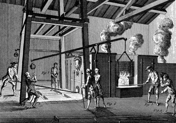 Framed Print : Casting cannon, 1751-1780 Framed Print : Casting cannon, 1751-1780