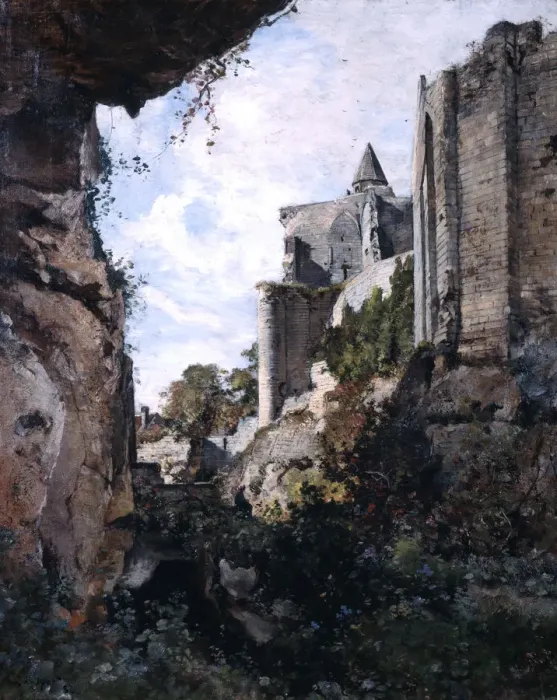 Framed Print : The Castle, 1882. Artist: Emmanuel Lansyer Framed Print : The Castle, 1882. Artist: Emmanuel Lansyer