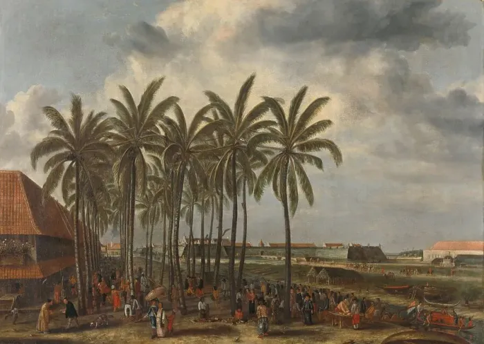 Framed Print : The Castle of Batavia, c.1662. Creator: Andries Beeckman Framed Print : The Castle of Batavia, c.1662. Creator: Andries Beeckman