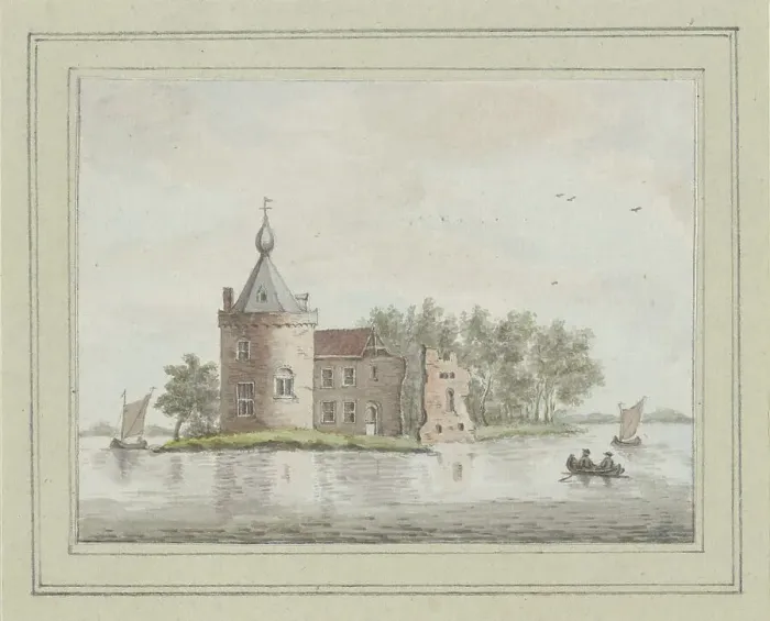Framed Print : Castle Bylandt, 1734. Creator: Jan de Beyer Framed Print : Castle Bylandt, 1734. Creator: Jan de Beyer