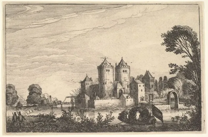 Framed Print : The Castle, ca. 1616. Creator: Jan van de Velde II Framed Print : The Castle, ca. 1616. Creator: Jan van de Velde II