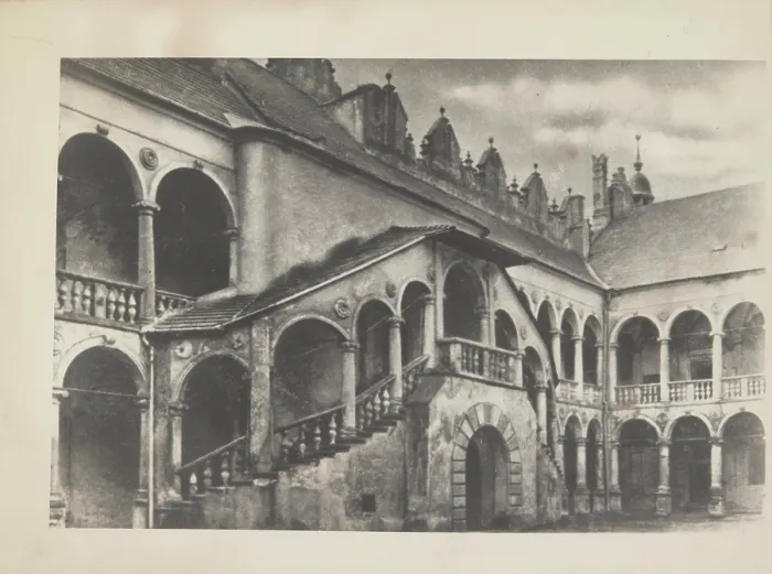 Framed Print : Castle courtyard, Baranow Sandomierski. Creator: Unknown Framed Print : Castle courtyard, Baranow Sandomierski. Creator: Unknown
