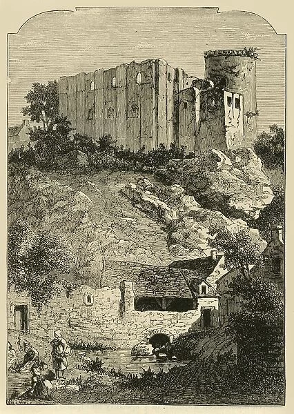 The Castle of Falaise and Fountain of Arlette, 1890. Creator: Unknown