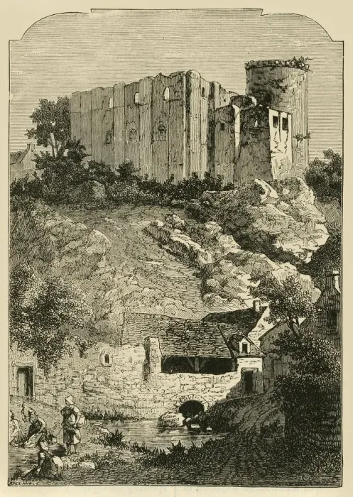 Framed Print : The Castle of Falaise and Fountain of Arlette, 1890. Creator: Unknown Framed Print : The Castle of Falaise and Fountain of Arlette, 1890. Creator: Unknown