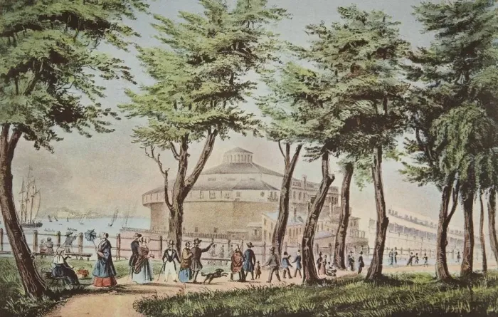 Framed Print : Castle Garden, New York, From The Battery, pub Framed Print : Castle Garden, New York, From The Battery, pub