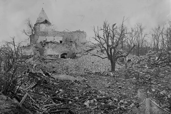 Framed Print : Castle at Ham, 2 Mar 1918. Creator: Bain News Service Framed Print : Castle at Ham, 2 Mar 1918. Creator: Bain News Service
