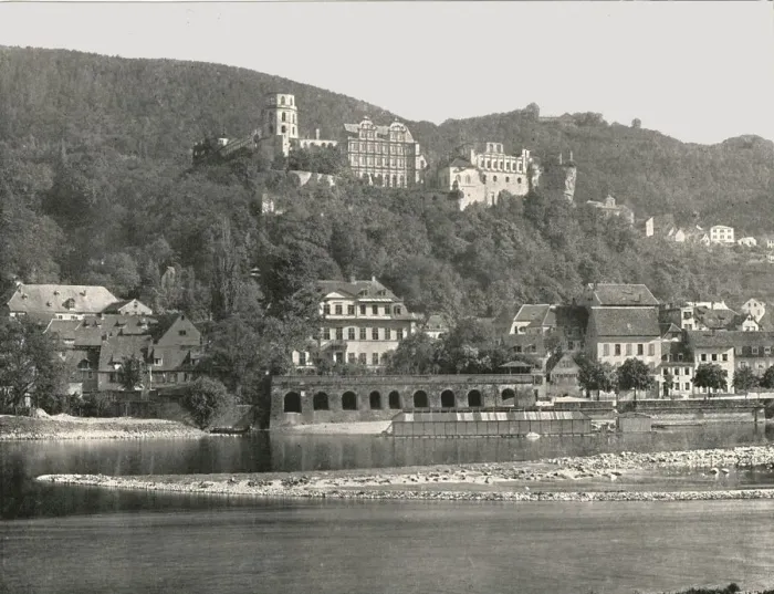 Framed Print : The Castle, Heidelberg, Germany, 1895. Creator: W &s Ltd Framed Print : The Castle, Heidelberg, Germany, 1895. Creator: W &s Ltd