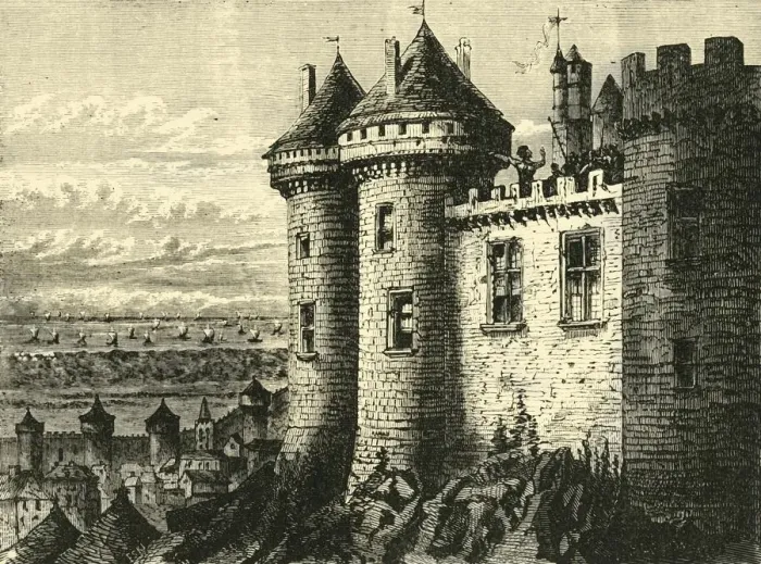 Framed Print : The Castle of Hennebon, 1890. Creator: Unknown Framed Print : The Castle of Hennebon, 1890. Creator: Unknown