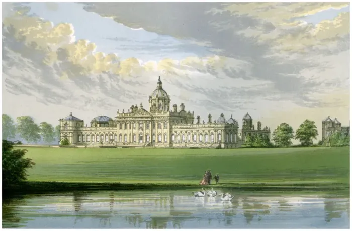 Framed Print : Castle Howard, Yorkshire, home of the Earl of Carlisle, c1880 Framed Print : Castle Howard, Yorkshire, home of the Earl of Carlisle, c1880