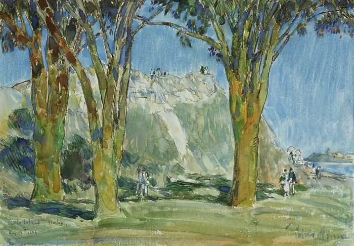 Framed Print : Castle Island, Boston Harbor, 1916. Creator: Frederick Childe Hassam Framed Print : Castle Island, Boston Harbor, 1916. Creator: Frederick Childe Hassam