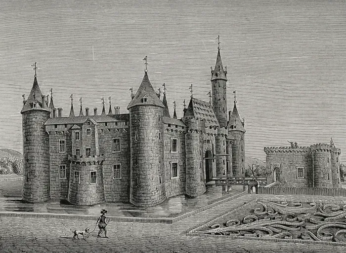Framed Print : Castle of Marcoussis, near Rambouillet, France, c 17th century, (1877). Creator: Unknown Framed Print : Castle of Marcoussis, near Rambouillet, France, c 17th century, (1877). Creator: Unknown