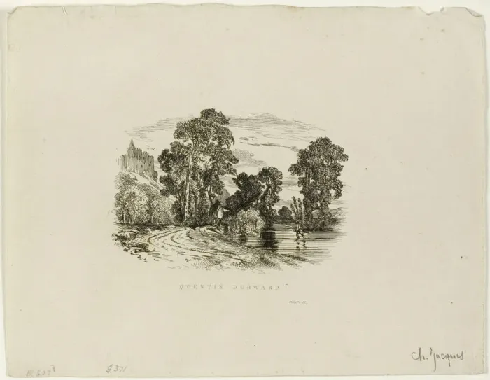 Framed Print : A Castle, n. d. Creator: Charles Emile Jacque Framed Print : A Castle, n. d. Creator: Charles Emile Jacque