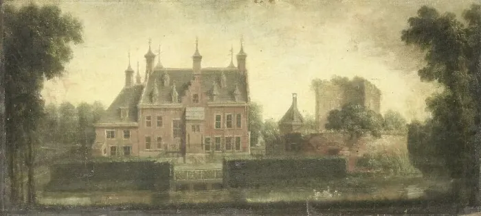 Framed Print : Castle of Nieuw Teylingen, c.1785. Creator: Niels Rode Framed Print : Castle of Nieuw Teylingen, c.1785. Creator: Niels Rode