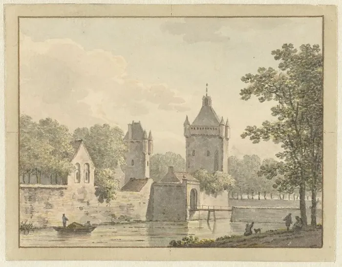 Framed Print : Castle De Pol in Vianen, 1769. Creator: Johann Heinrich Muntz Framed Print : Castle De Pol in Vianen, 1769. Creator: Johann Heinrich Muntz