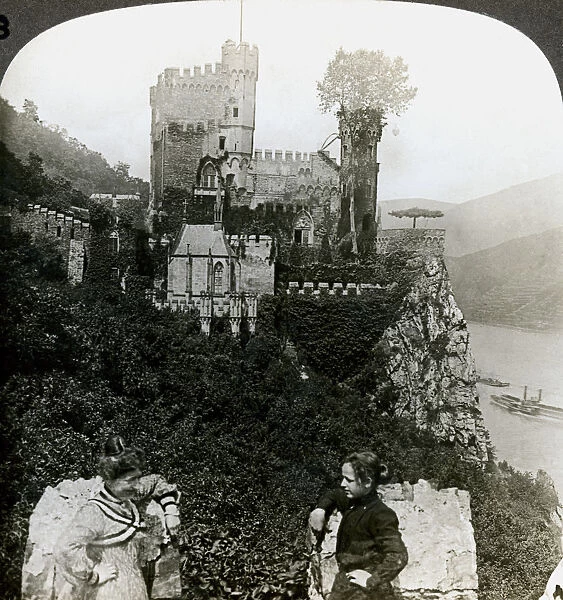 Castle Rheinstein, near Bingen, Germany.Artist: Underwood & Underwood