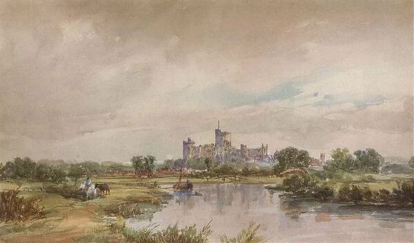 A Castle by a River, c1851, (1938). Artist: Alfred Vickers